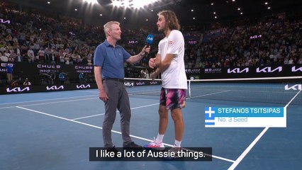 Tsitsipas invites Margot Robbie to Australian Open semi-final