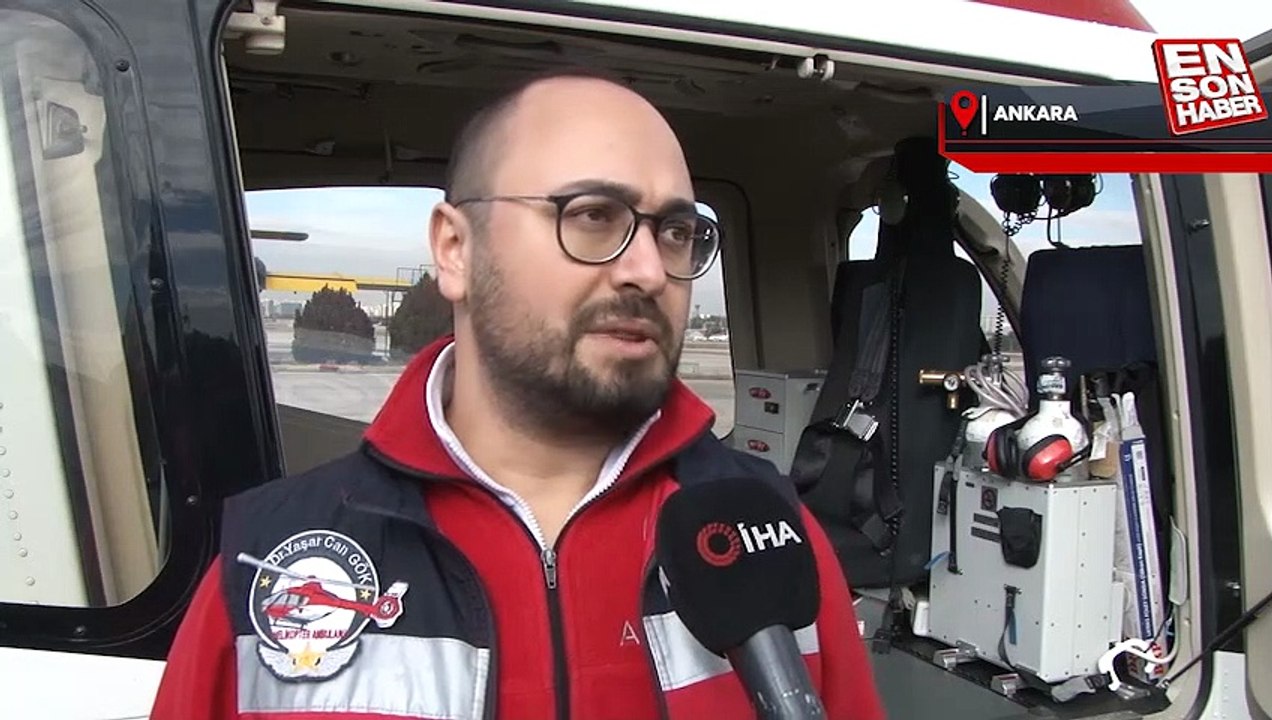 Ambulans helikopterler adeta bir hava hastanesine dönüşüyor