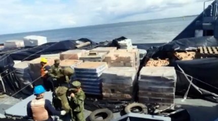 Llegaron dos buques con suministros al puerto de Tumaco