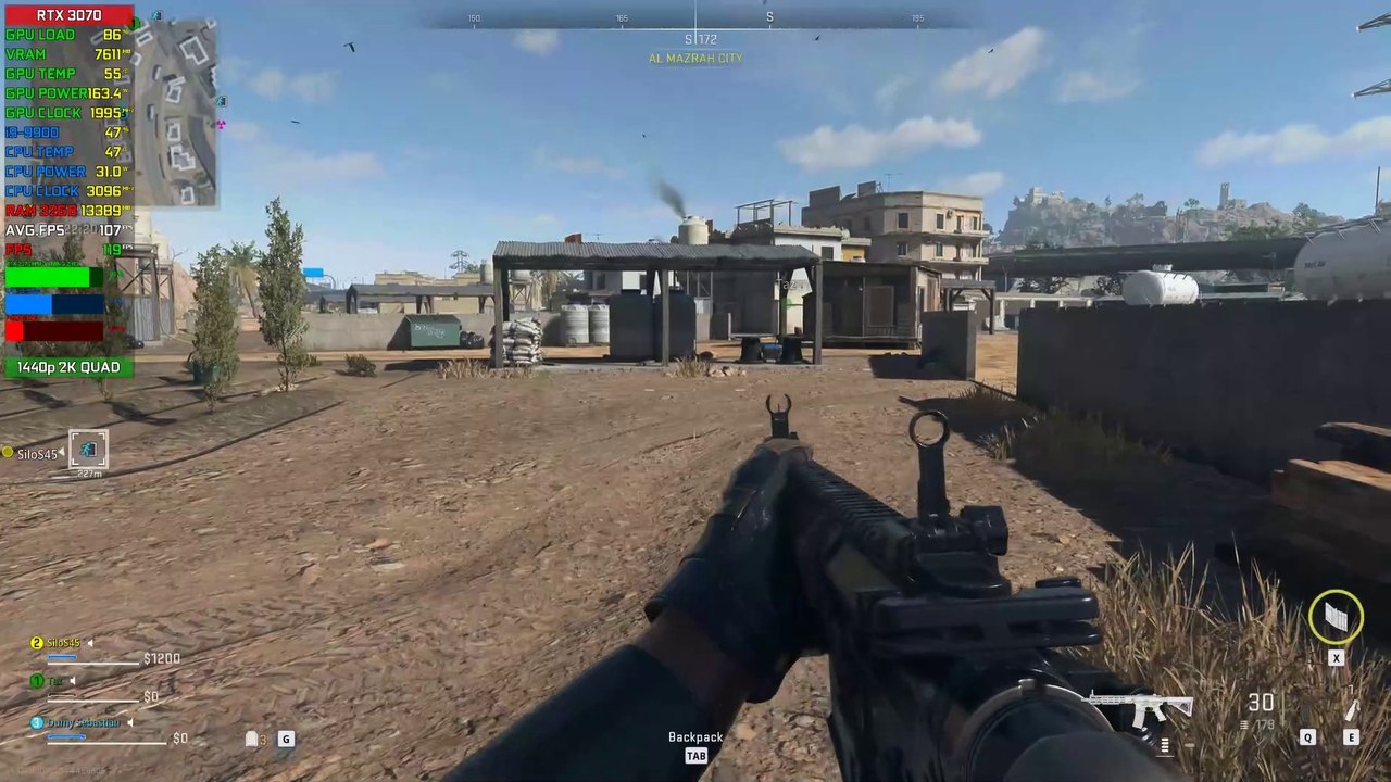 【Call of Duty Modern Warfare 2】DMZ | RTX 3070 8GB, i9-9900 | 32GB RAM | PC Benchmark @ 1440p (60ᶠᵖˢ) ᴴᴰ ✔