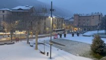 La nieve cubre de blanco el este de España