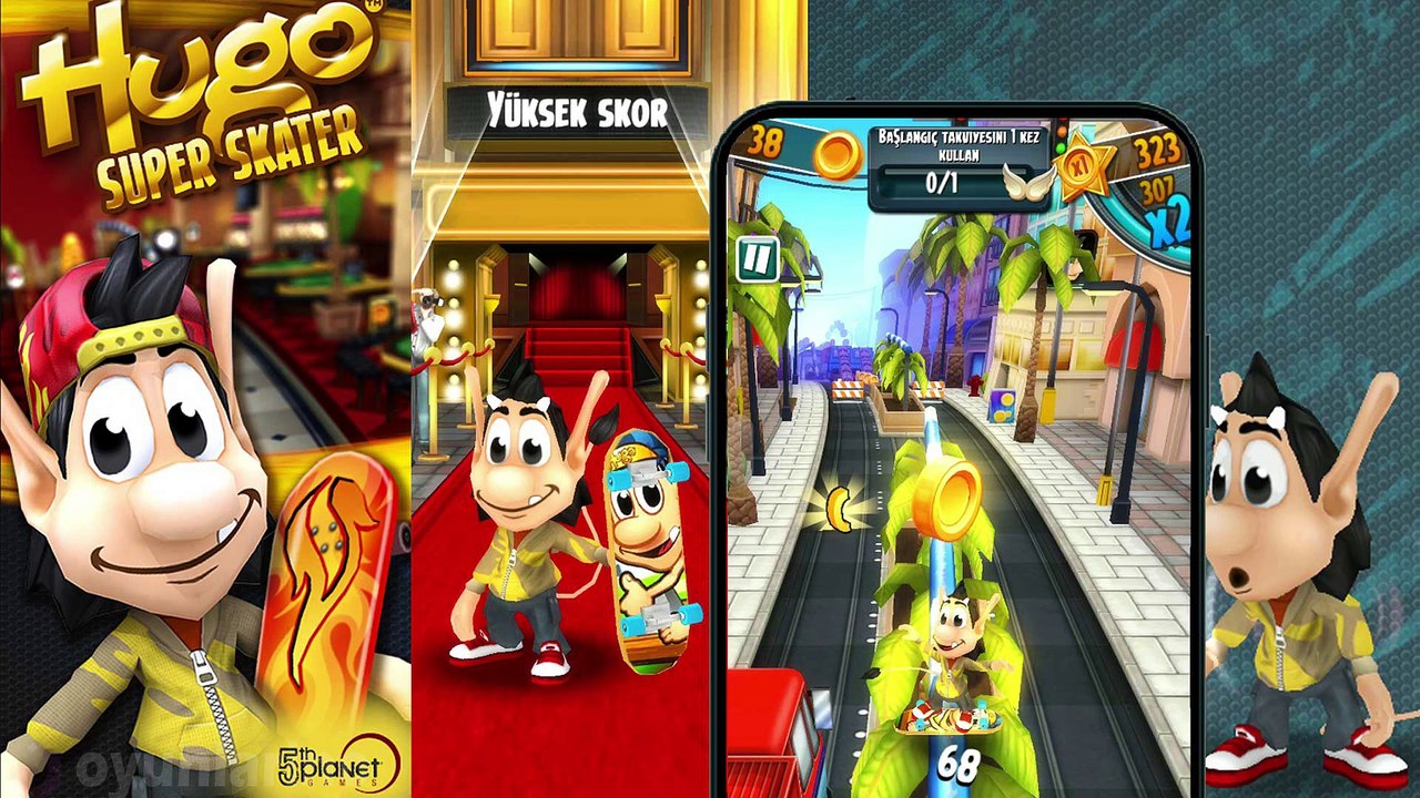 Hugo Super Skater - the chase Game Official  Android IOS GamePlay Trailer