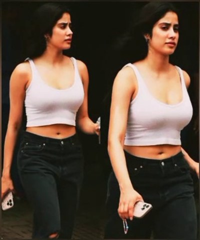 Hot Jhanvi kapoor  | kinna chir ❤