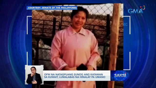 OFW na natagpuang sunog ang katawan sa Kuwait, lumalabas na hinalay pa umano | Saksi