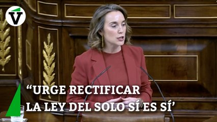Cuca Gamarra (PP): "Señor Sánchez, su feminismo es mentira"