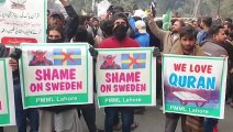 تظاهرة في باكستان احتجاجا على إحراق المصحف في السويد