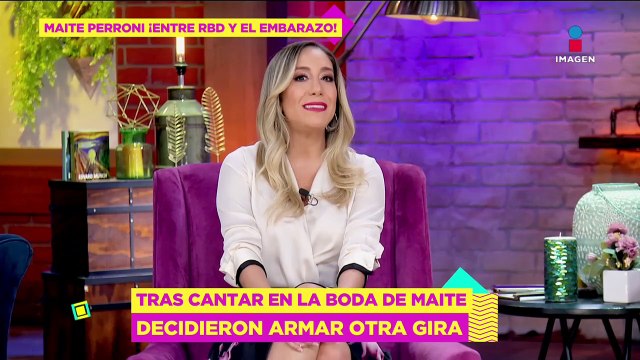 Reencuentro de RBD surgió en boda de Maite Perroni, asegura ella