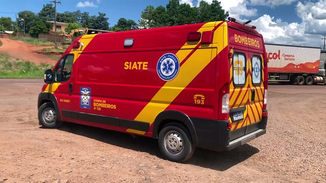 Ciclista de 70 anos sofre contusão em tórax após queda na BR-369 em Cascavel