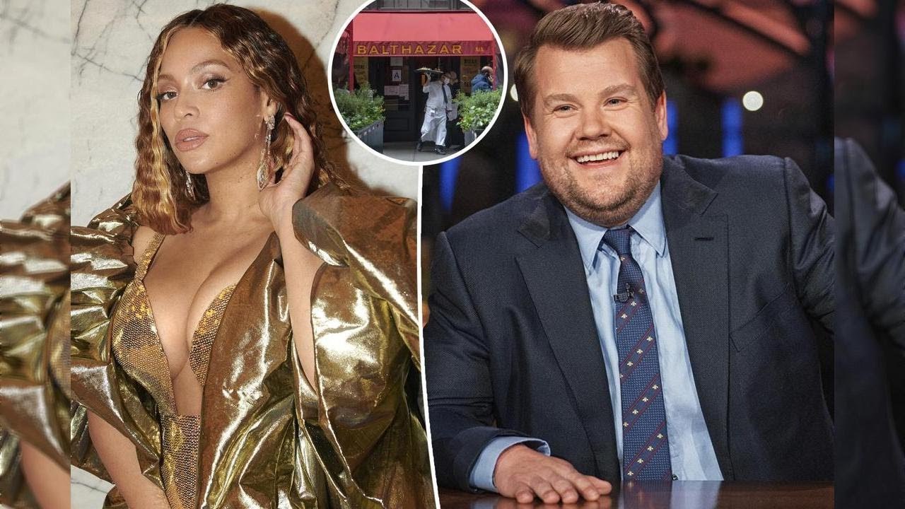 James Corden and Beyoncé were jokingly seated next to one another at Balthazar, says Keith McNally.