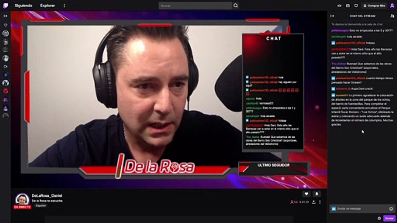 Asi ha sido el estreno de Daniel de la Rosa como 'streamer' en Twitch