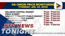 Prices of onion in several wet markets down
