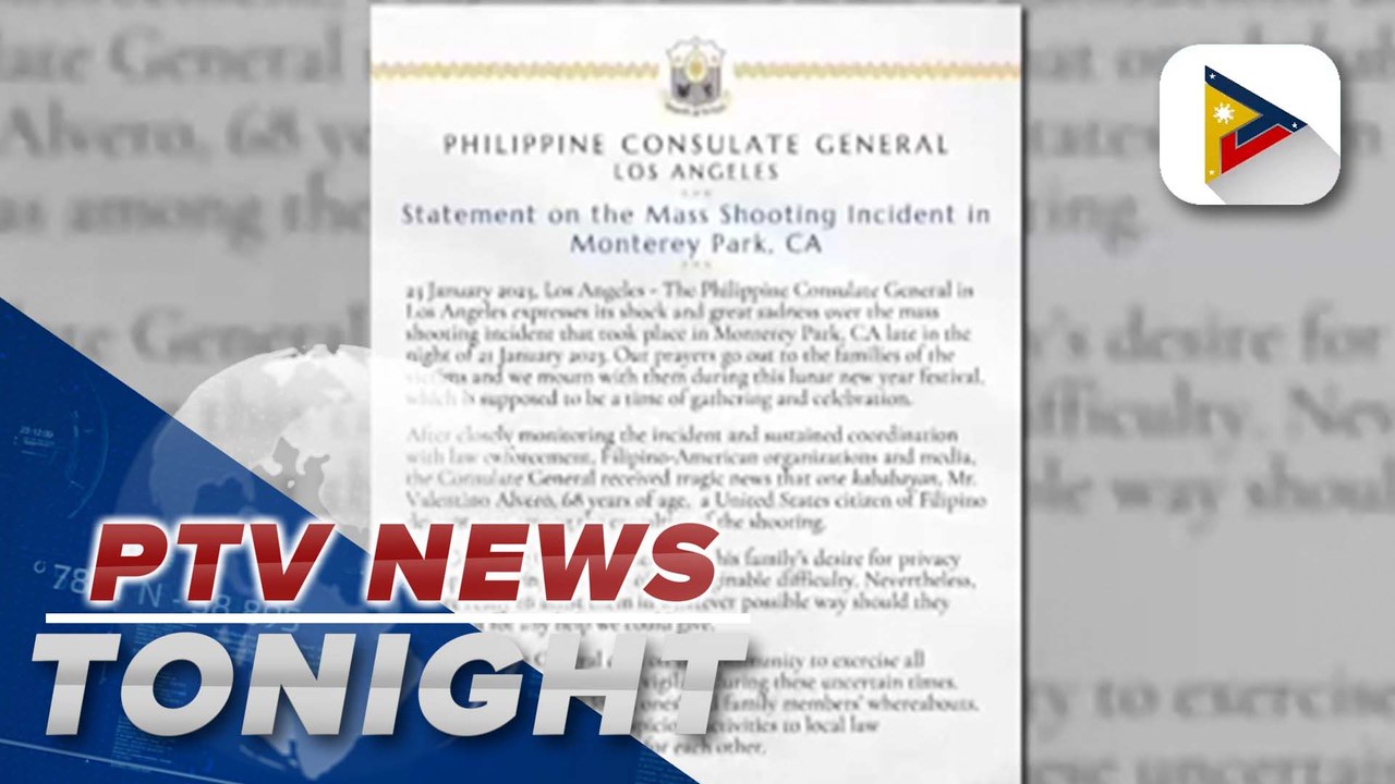 DFA confirms death of Filipino in Chinese New Year’s day shooting in California