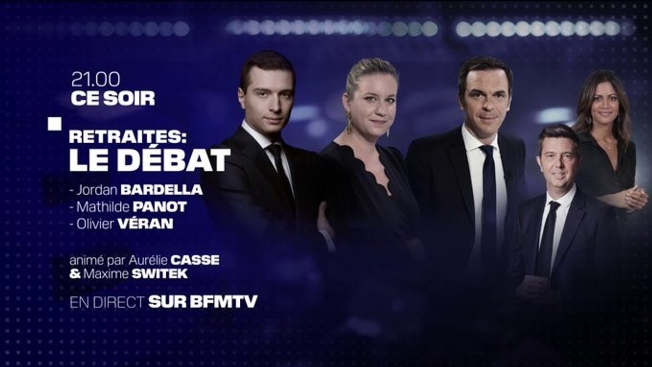  Réforme des retraites: suivez le débat BFMTV entre Jordan Bardella, Mathilde Panot et Olivier Véran