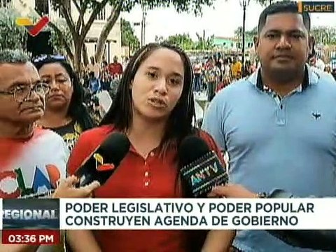 Poder legislativo y poder popular debaten construcción de agenda administrativa en el estado Sucre