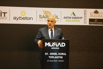 Tarım ve Orman Bakanı Kirişci, MÜSİAD Adana Şubesi Genel Kurulu'nda konuştu