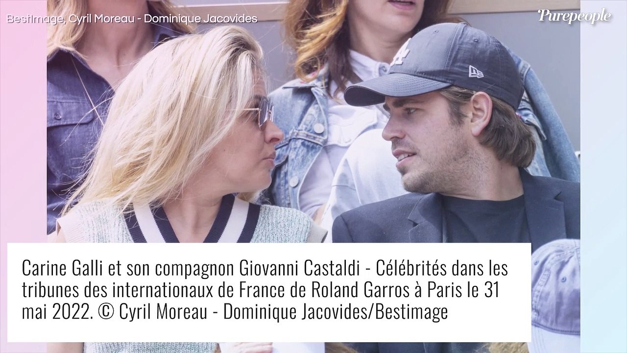 Giovanni Castaldi : Week-end de rêve dans un château avec Carine Galli et leur chien... très imposant