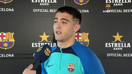 Las palabras de Ángel Alarcón tras debutar con el primer equipo del Barça