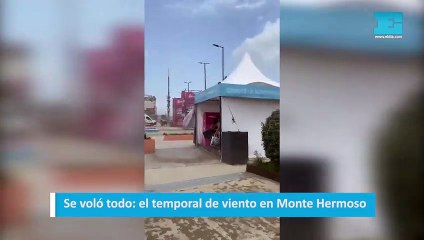 Se voló todo: el temporal de viento en Monte Hermoso