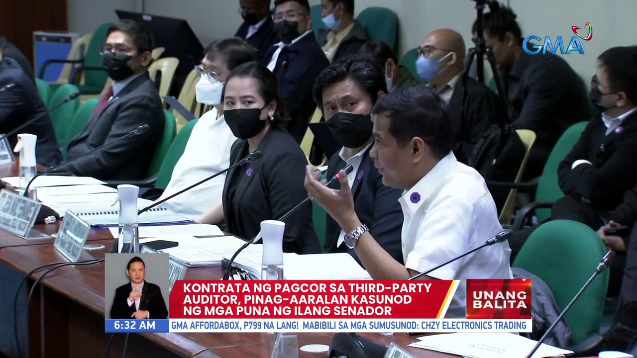 Kontrata ng PAGCOR sa third-party auditor, pinag-aaralan kasunod ng mga puna ng ilang senador | UB