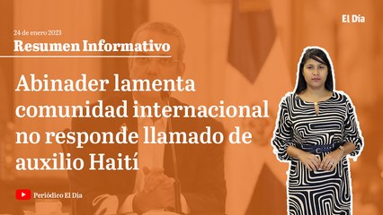 Abinader lamenta comunidad internacional no auxilie a Haití
