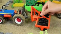 diy making mini plough machine planting field of turnips rainbow colors