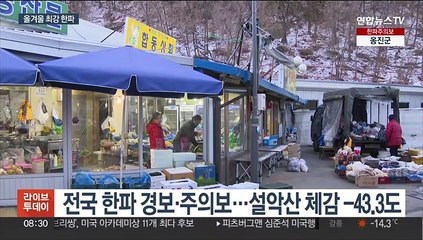 서울 체감 -24도 냉동고 한파…이번 주 내내 강추위