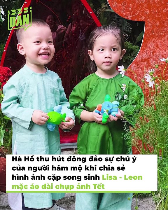 Lisa - Leon diện áo dài chụp ảnh Tết: Nay đã ra dáng người lớn, nhìn 'cậu Ú' là thấy xuân về | Điện Ảnh Net
