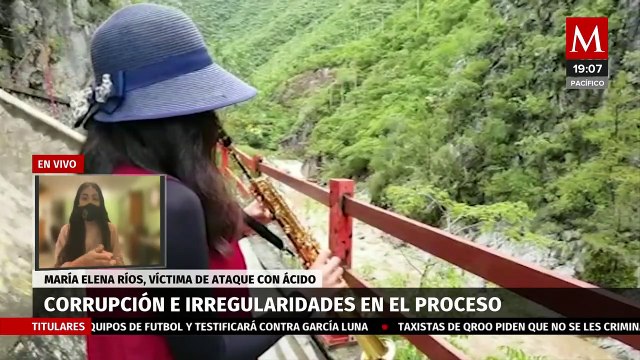 María Elena Ríos, saxofonista atacada con ácido, pide a AMLO no olvidar su caso