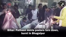 Bihar: 'Pathaan' posters torn down, burnt in Bhagalpur