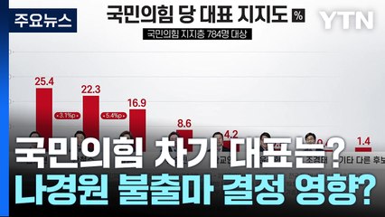 나경원 불출마, 여론조사 하락세도 영향 분석 / YTN