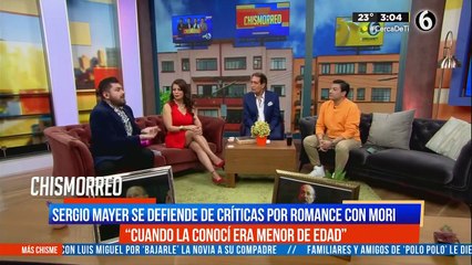 Sergio Mayer se defiende de criticas por su romance con Bárbara Mori