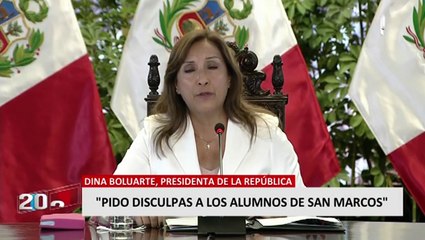 Dina Boluate: "En algún momento, pedí perdón por los fallecidos y hoy reitero ese perdón"