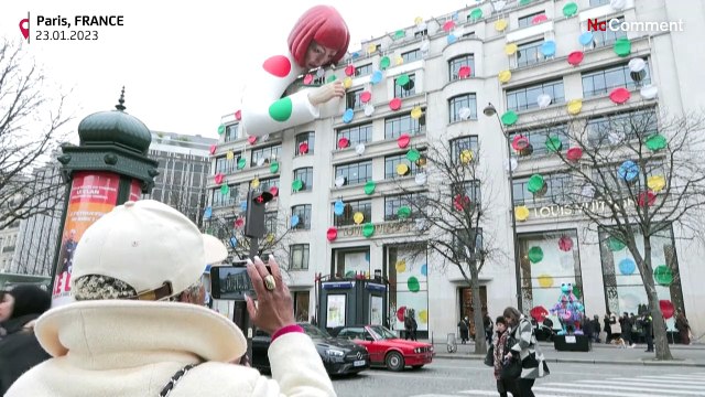 Paris Fashion Week: Louis Vuitton installation wows tourists on Champs-Élysées