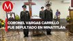 Sepultan en Veracruz al coronel Héctor Miguel Vargas, asesinado en Michoacán por el CJNG