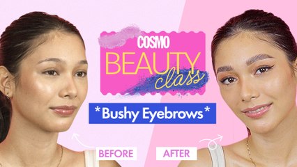 How To Achieve Bushy Eyebrows Using A Glue Stick | Cosmo Beauty Class