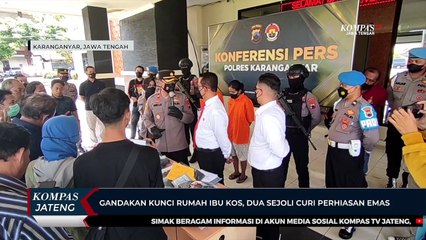 Gandakan Kunci Rumah Ibu Kos, Dua Sejoli Curi Perhiasan