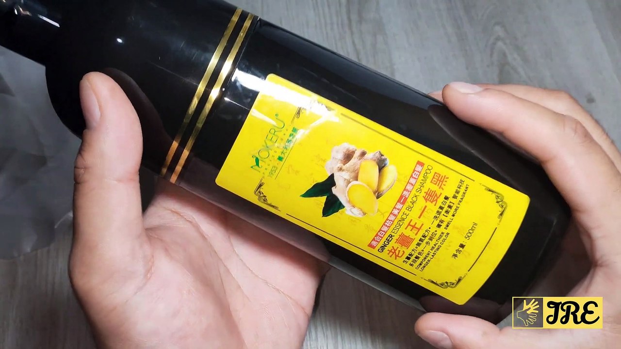 Mokeru Ginger Essence Black Shampoo Natural Hair Dye (Review) video