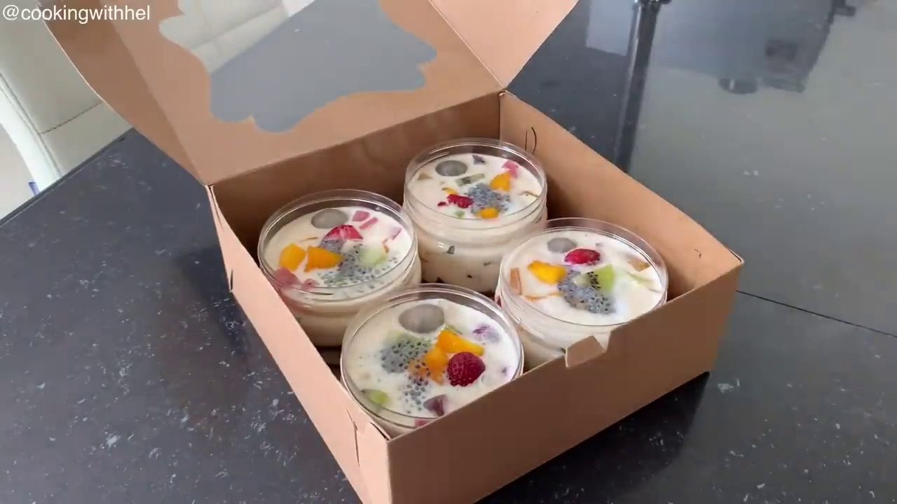 Creamy Fruit Jelly Cheese Milk by Cooking With Hel video Dailymotion