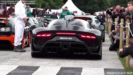 1063HP Mercedes-AMG One Hypercar w F1 V6 Hybrid Powertrain Demo Runs- Accelerations - Race- Mode-