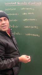 IMPORTANT FORMULA OF SUM OF SERIES