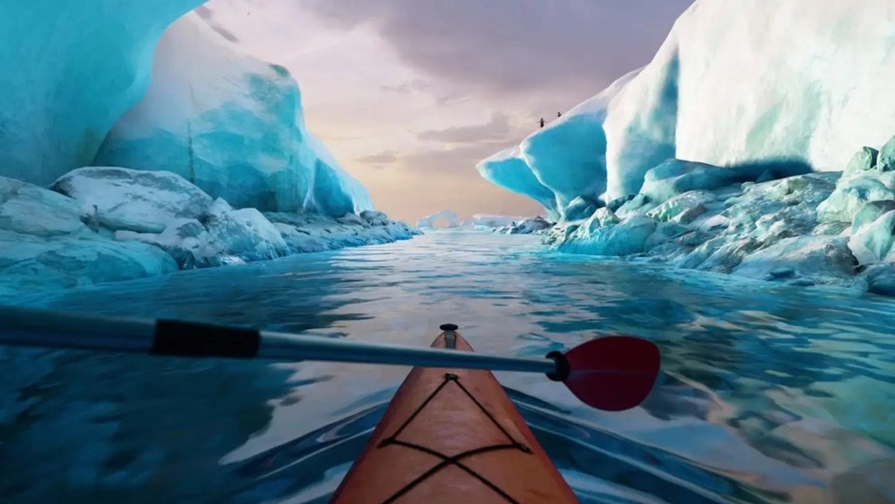 Kayak vr begeistert im psvr2-trailer mit wunderschönen umgebungen
