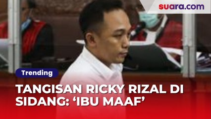 Air Mata Ricky Rizal Jatuh di Sidang Pledoi: 'Ibu Maafkanlah Anakmu'