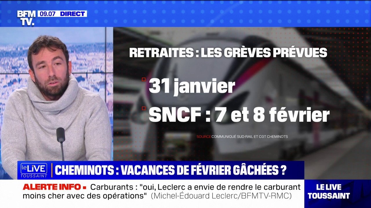 Les grèves SNCF du 7 et 8 février sont "une montée en puissance jusqu'à un risque de blocage du pays" pour ce syndicaliste CGT cheminots