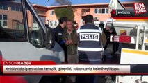 Antalya'da işten atılan temizlik görevlisi, tabancayla belediyeyi bastı