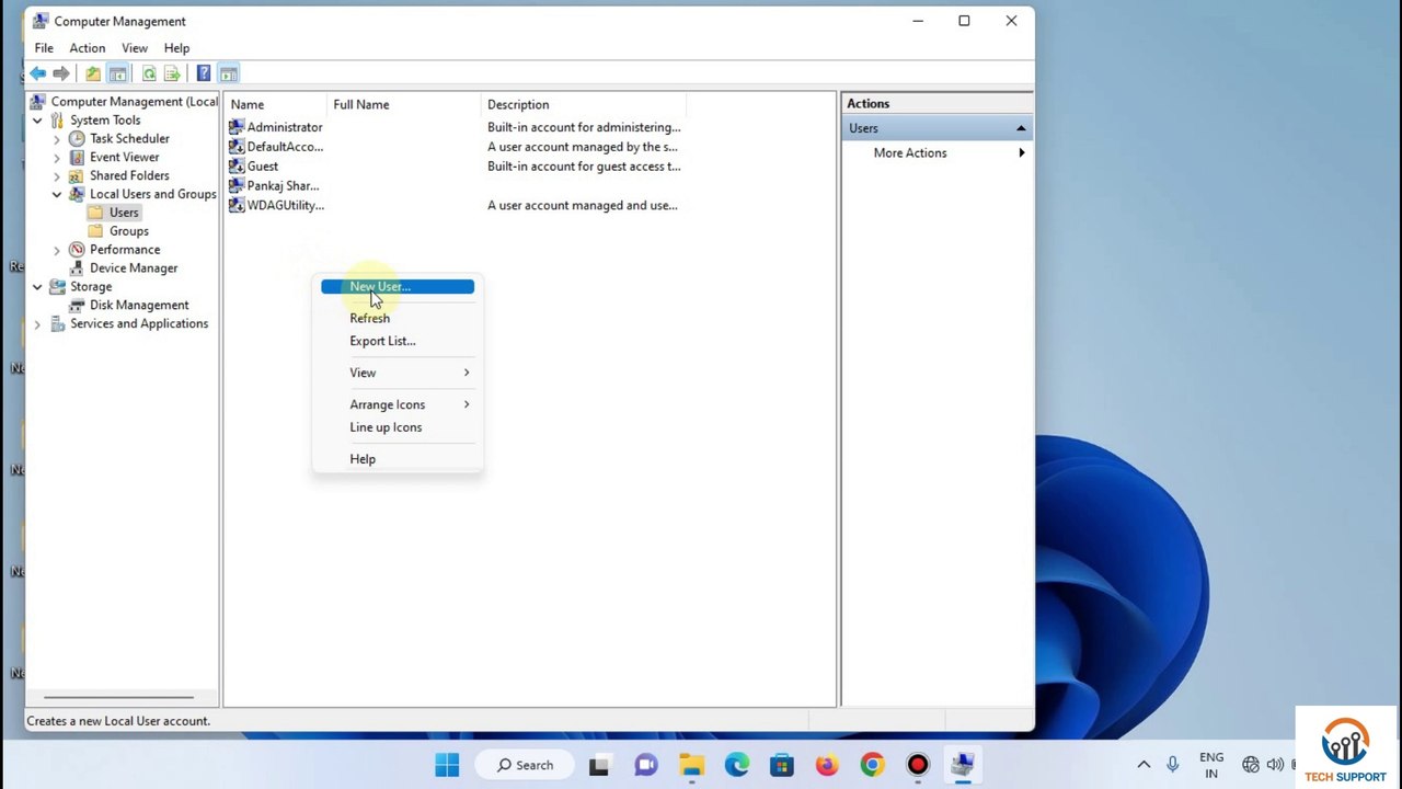 How to Manage User Accounts in Windows 11 |Create User |Delete User |Permission Setting