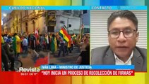 El ministro Lima se refiere a la situación de la Justicia y los perseguidos políticos