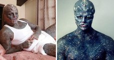Voici Black Alien, un homme tatoué de la tête aux pieds qui rêve de transformer son corps en une oeuvre d'art