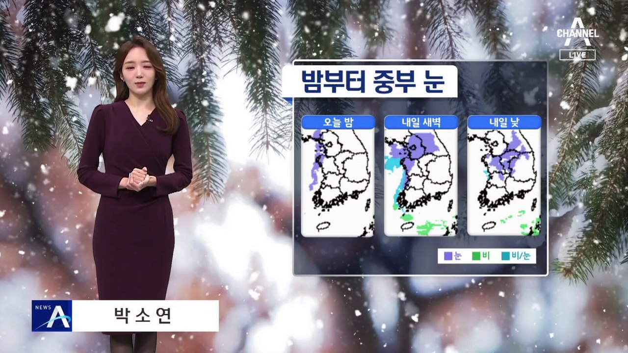 [날씨]내일 새벽 중부 많은 눈…최강 한파 주춤