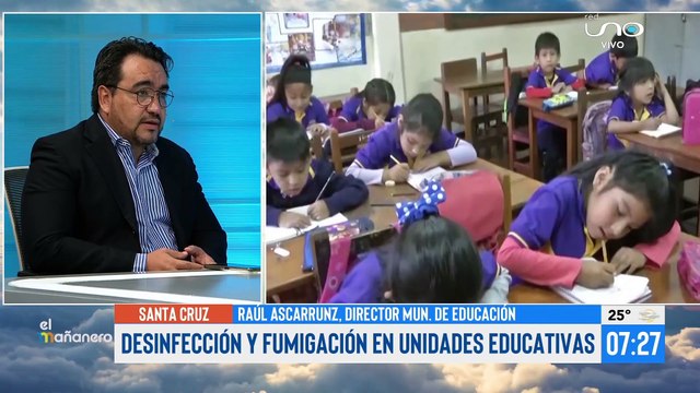 Alcaldía inicia desinfección y fumigación de unidades educativas para el retorno a clases