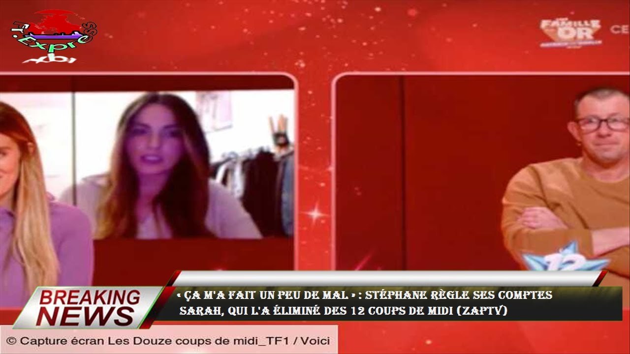« Ça m'a fait un peu de mal » : Stéphane règle ses comptes  Sarah, qui l'a éliminé des 12 Coups de m